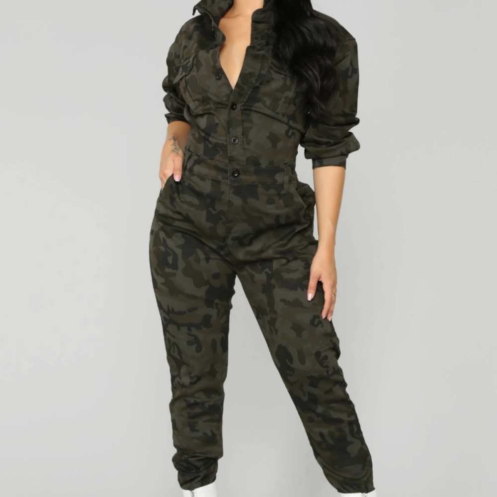Hard Working Camo Jumpsuit